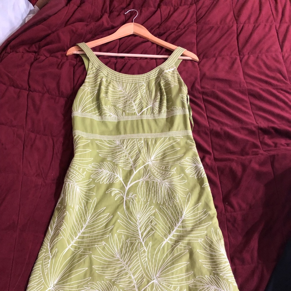 Ann Taylor Green Sun Dress